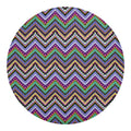 Tribal Aztec Hippie Pattern Print Round Blanket