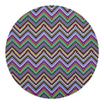 Tribal Aztec Hippie Pattern Print Round Blanket