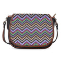 Tribal Aztec Hippie Pattern Print Saddle Bag