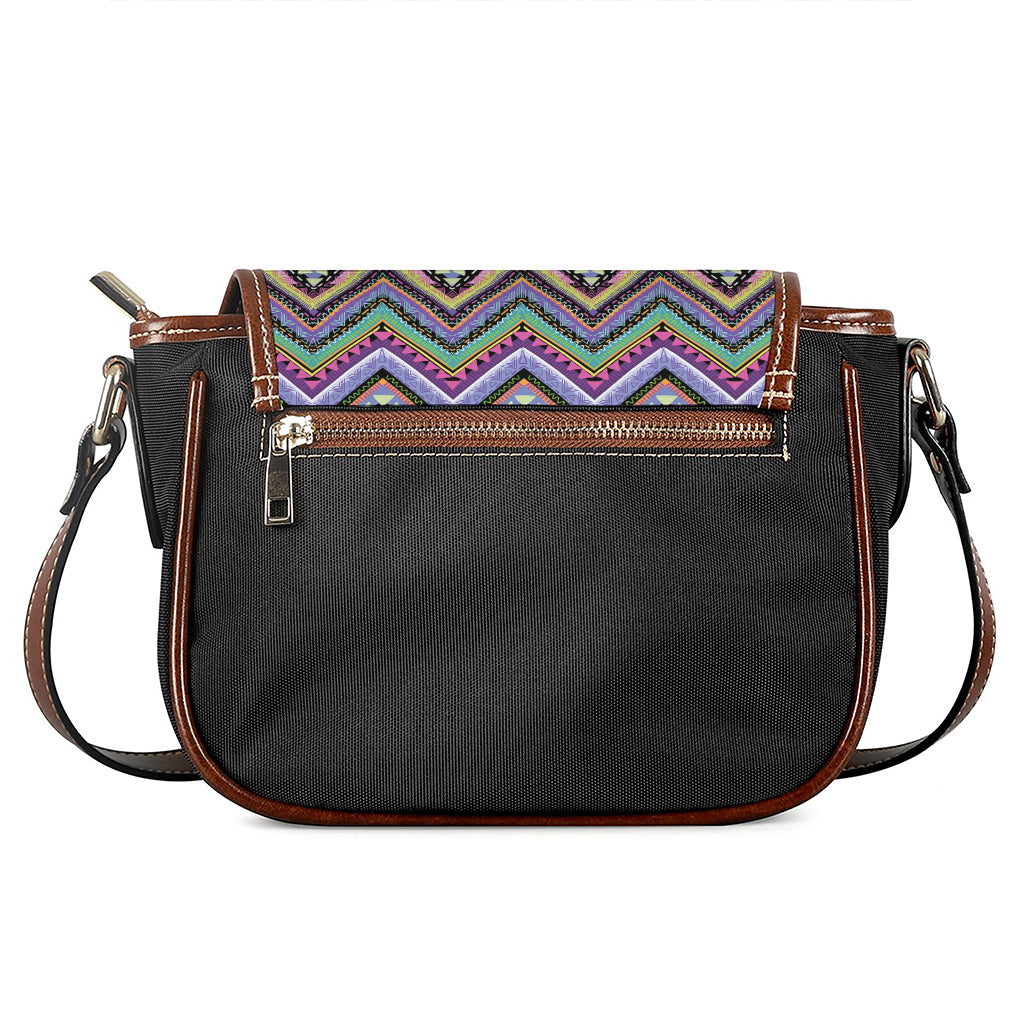 Tribal Aztec Hippie Pattern Print Saddle Bag