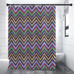 Tribal Aztec Hippie Pattern Print Shower Curtain