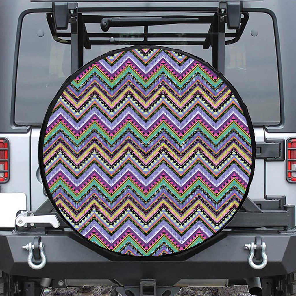 Tribal Aztec Hippie Pattern Print Tire Cover
