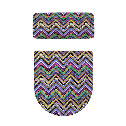 Tribal Aztec Hippie Pattern Print Toilet Lid And Tank Cover Set