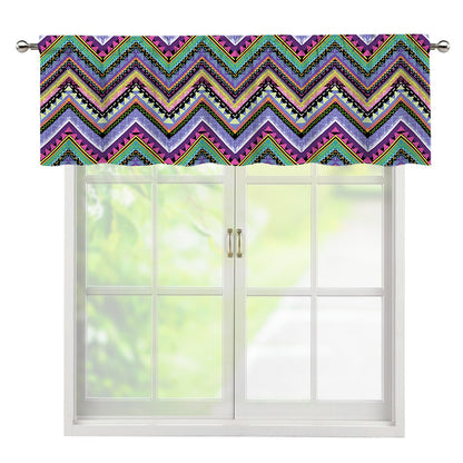 Tribal Aztec Hippie Pattern Print Window Valance