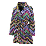 Tribal Aztec Hippie Pattern Print Women's Bathrobe
