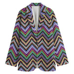 Tribal Aztec Hippie Pattern Print Women's Blazer