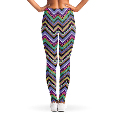 Tribal Aztec Hippie Pattern Print Women's Leggings