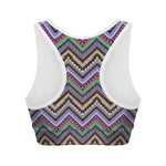 Tribal Aztec Hippie Pattern Print Women's Sports Bra