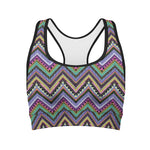 Tribal Aztec Hippie Pattern Print Women's Sports Bra
