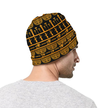 Tribal Egypt Pattern Print Beanie