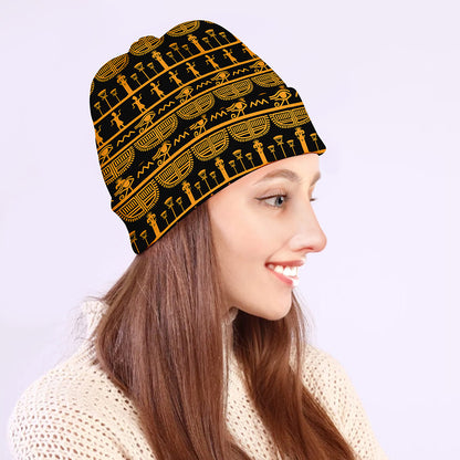 Tribal Egypt Pattern Print Beanie