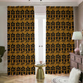 Tribal Egypt Pattern Print Dimout Pencil Pleat Curtains