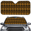 Tribal Egypt Pattern Print Car Windshield Sun Shade