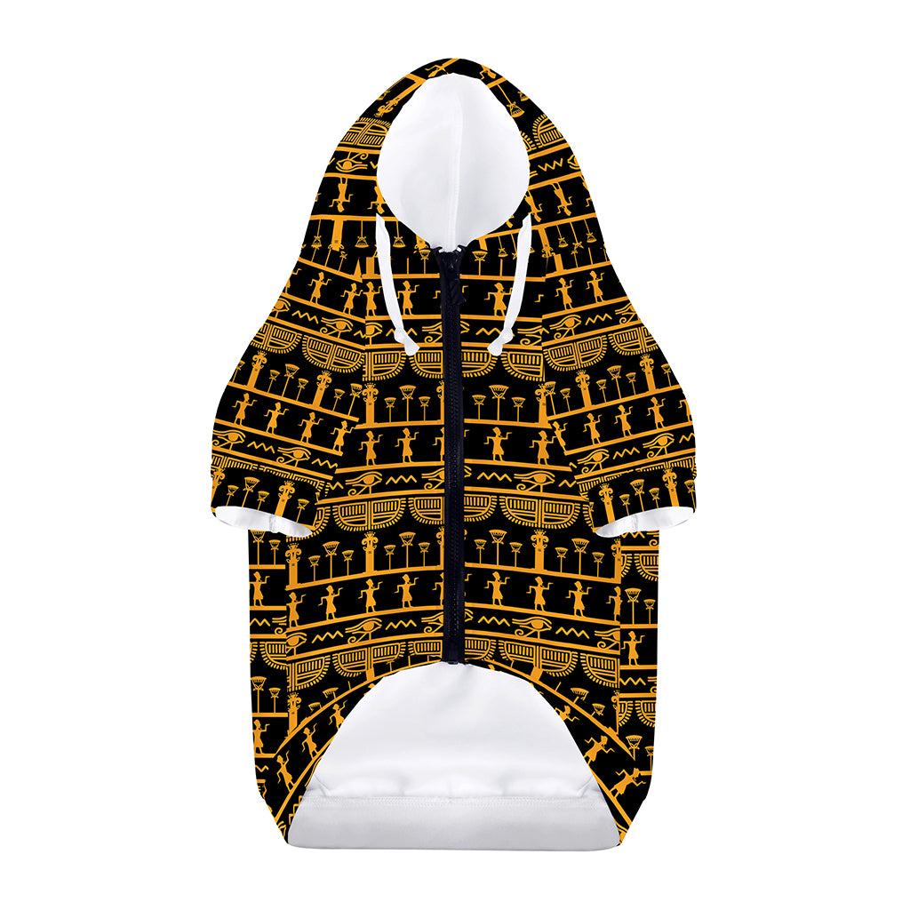 Tribal Egypt Pattern Print Dog Zip Up Hoodie