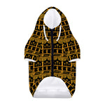 Tribal Egypt Pattern Print Dog Zip Up Hoodie