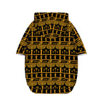 Tribal Egypt Pattern Print Dog Zip Up Hoodie