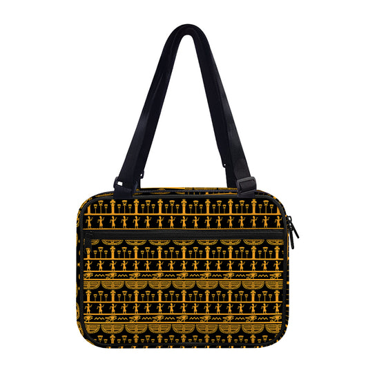 Tribal Egypt Pattern Print Double Strap Bible Bag