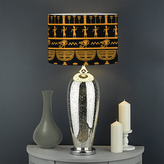 Tribal Egypt Pattern Print Drum Lamp Shade