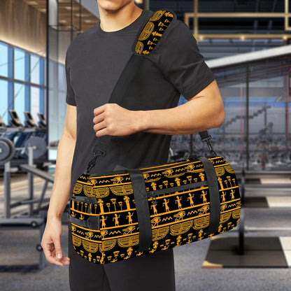 Tribal Egypt Pattern Print Gym Bag