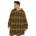 Tribal Egypt Pattern Print Hoodie Blanket