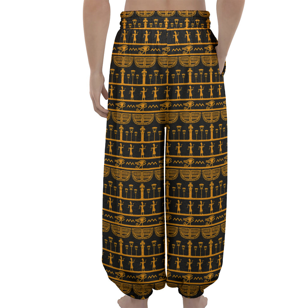 Tribal Egypt Pattern Print Lantern Pants
