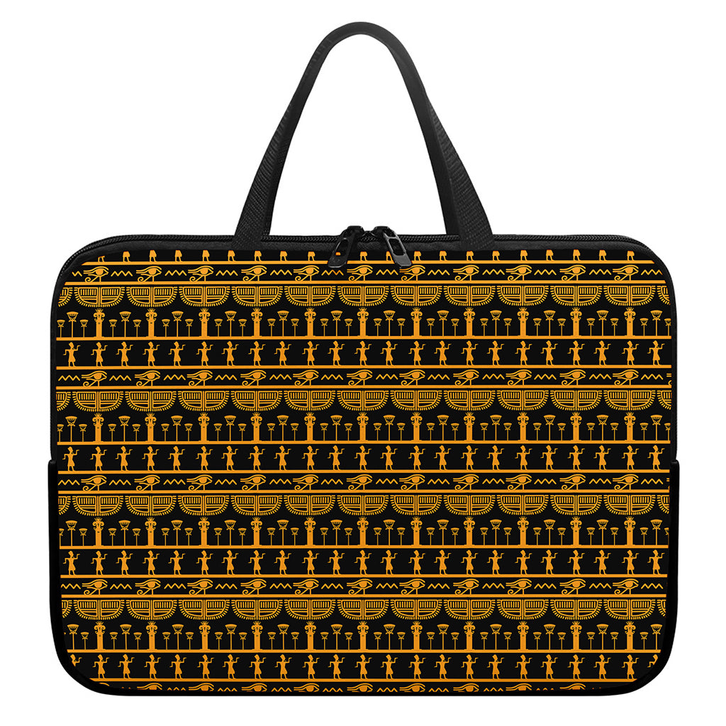 Tribal Egypt Pattern Print Laptop Sleeve With Handle