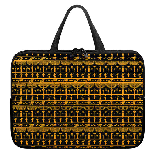 Tribal Egypt Pattern Print Laptop Sleeve With Handle