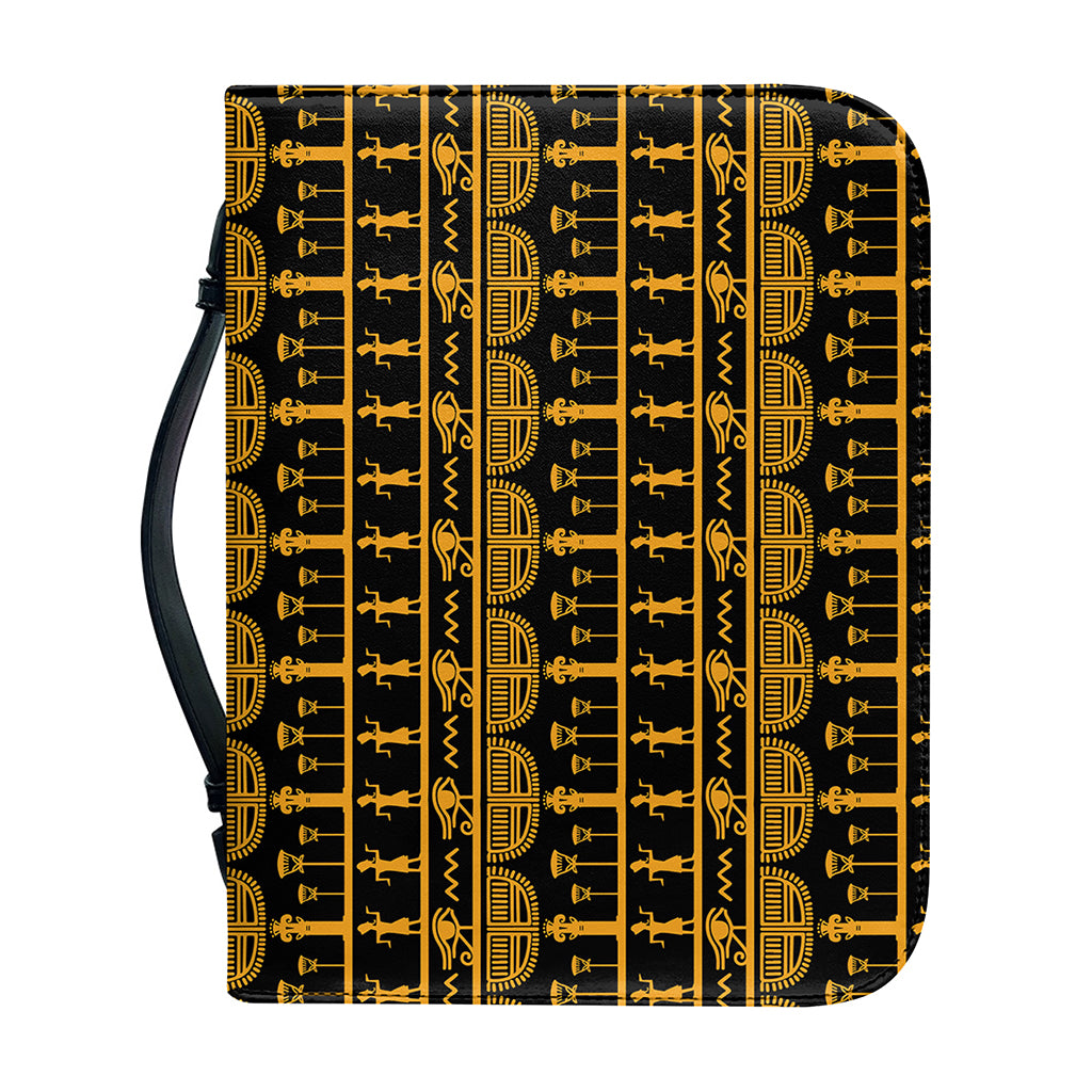 Tribal Egypt Pattern Print Leather Bible Cover