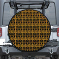 Tribal Egypt Pattern Print Leather Spare Tire Cover