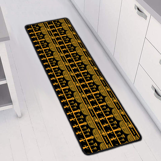 Tribal Egypt Pattern Print Long Kitchen Mat