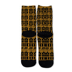 Tribal Egypt Pattern Print Long Socks
