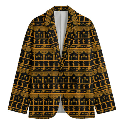 Tribal Egypt Pattern Print Men's Blazer