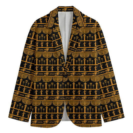 Tribal Egypt Pattern Print Men's Blazer