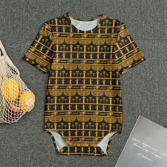 Tribal Egypt Pattern Print Men's Bodysuit