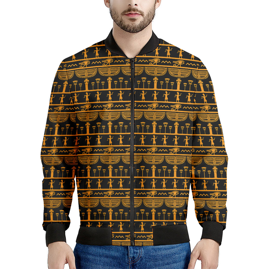 Tribal Egypt Pattern Print Men's Bomber Jacket