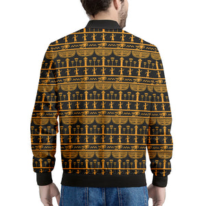 Tribal Egypt Pattern Print Men's Bomber Jacket