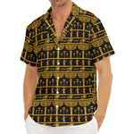 Tribal Egypt Pattern Print Men's Deep V-Neck Shirt