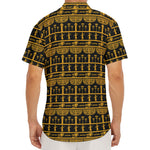 Tribal Egypt Pattern Print Men's Deep V-Neck Shirt