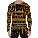 Tribal Egypt Pattern Print Men's Long Sleeve T-Shirt