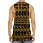 Tribal Egypt Pattern Print Men's Muscle Tank Top