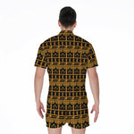 Tribal Egypt Pattern Print Men's Rompers