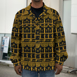 Tribal Egypt Pattern Print Men's Shirt Jacket
