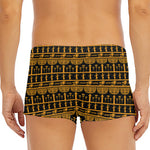 Tribal Egypt Pattern Print Men's Short Boxer Briefs