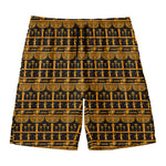 Tribal Egypt Pattern Print Men's Swim Trunks