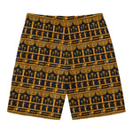 Tribal Egypt Pattern Print Men's Swim Trunks