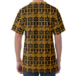Tribal Egypt Pattern Print Men's Velvet T-Shirt