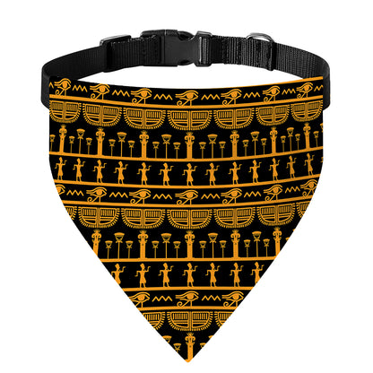 Tribal Egypt Pattern Print Over The Collar Dog Bandana