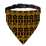 Tribal Egypt Pattern Print Over The Collar Dog Bandana