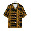 Tribal Egypt Pattern Print Rayon Hawaiian Shirt