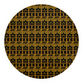 Tribal Egypt Pattern Print Round Blanket